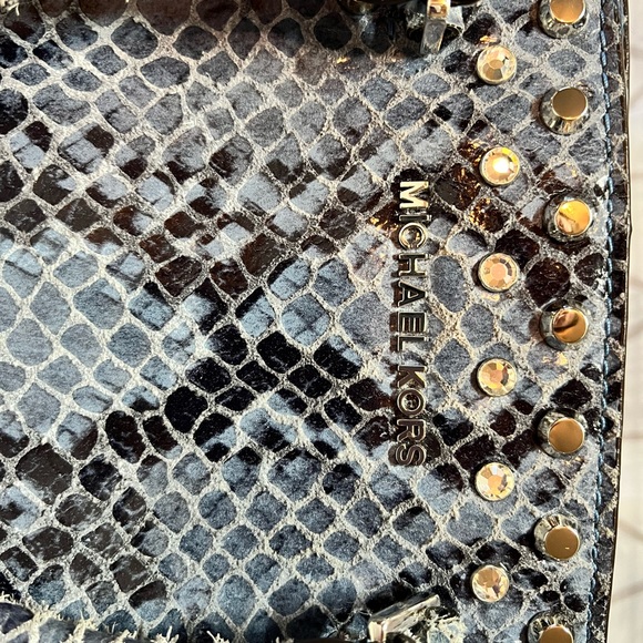 Michael Kors Leather Selma Jewel Studded Satchel w/Matching Wallet & Dust Bag - Picture 5 of 10